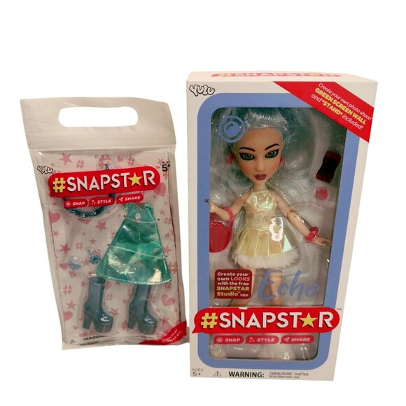 Snapstar Echo Bedazzled Babe Doll Set Magic Photowall Stand and Outfit 2018 - Picture 1 of 4